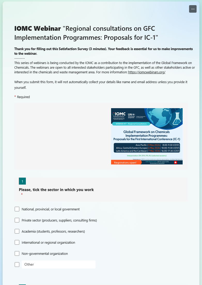 Webinar Feedback form Thumbnail Webinar Feedback form Thumbnail